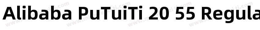 Alibaba PuTuiTi 20 55 Regular字体转换